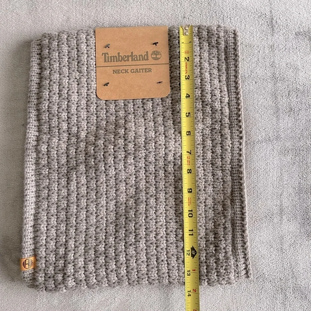 TIMBERLAND Gaiter Neck Warmer Grey One Size Fits All Men Unisex